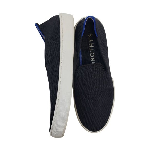 Rothy's The Original Slip On Sneakers in Black Size 5.5 - Picture 3 of 10